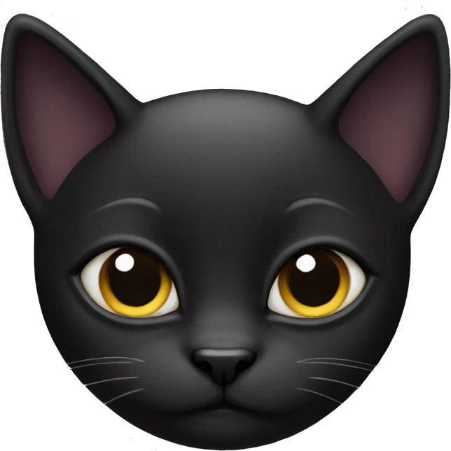 Black Cat funny emoji