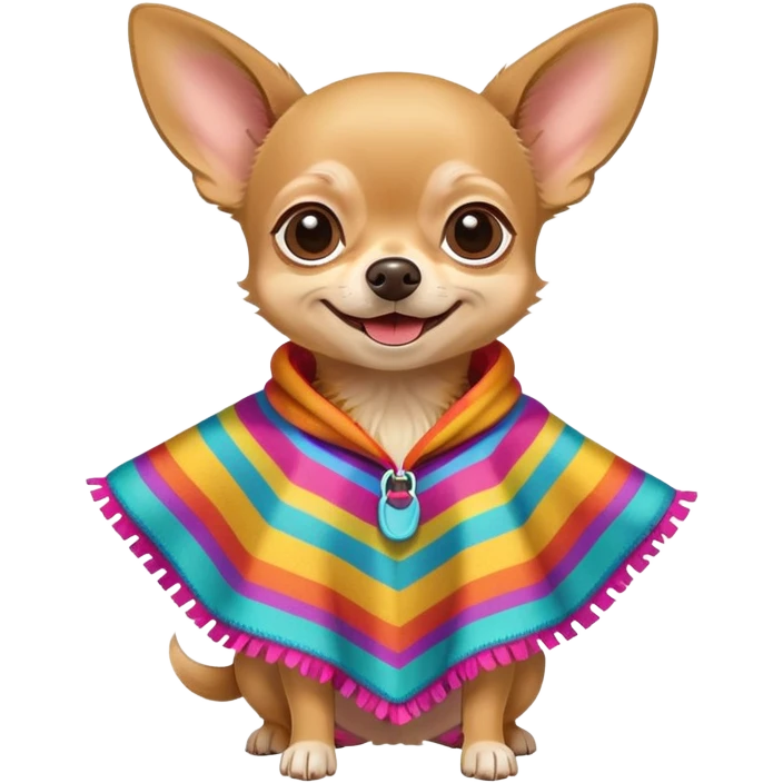  Chihuahua with poncho emoji
