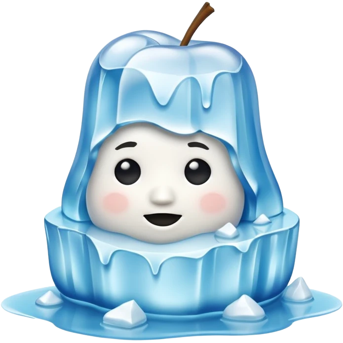 A 3D iceberg in Apple Memoji style
 emoji