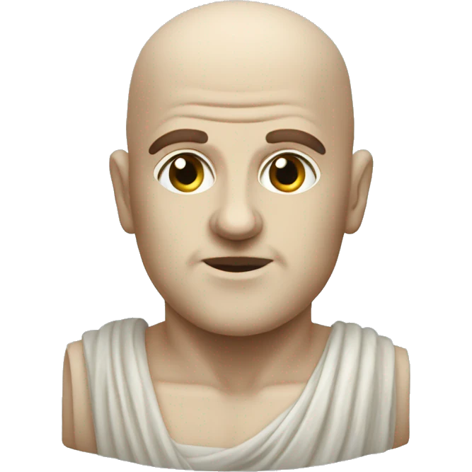 bald greek statue emoji