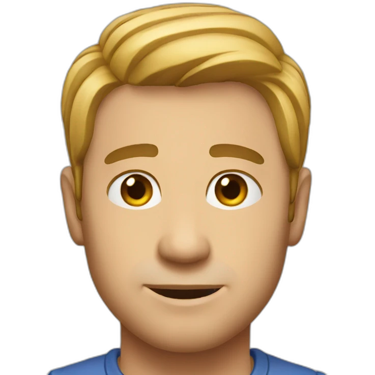 Man in carly emoji