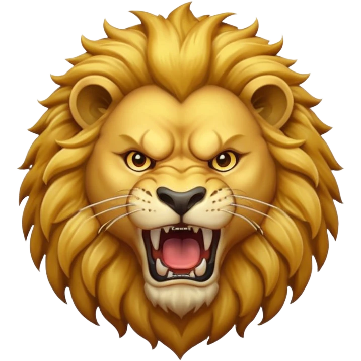 Angry lion emoji