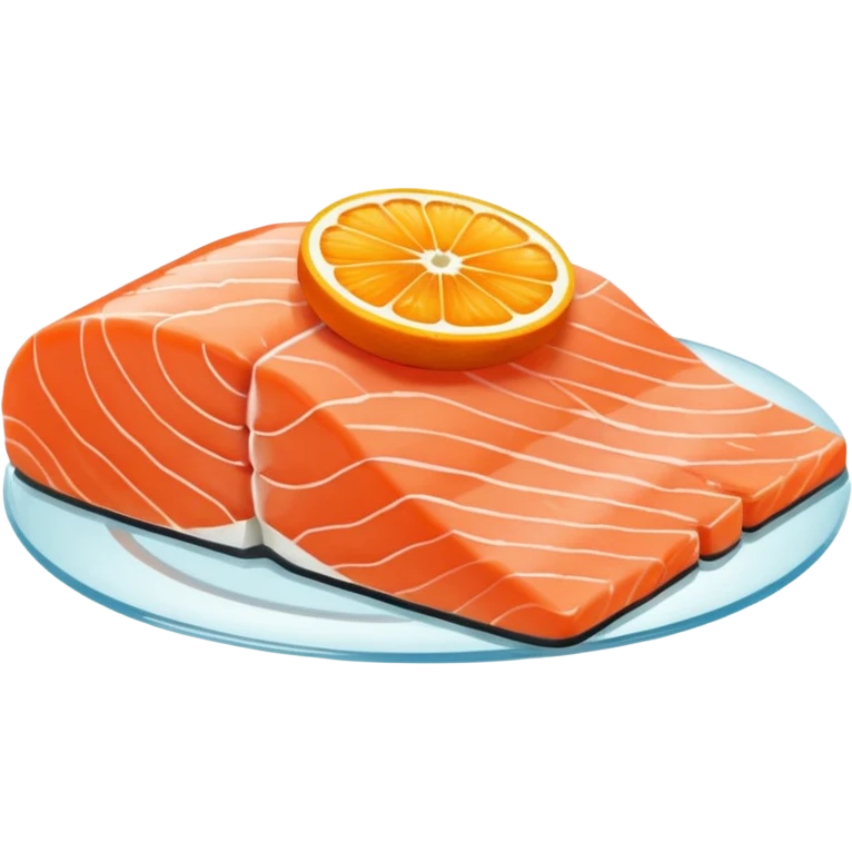 Slice of Salmon emoji