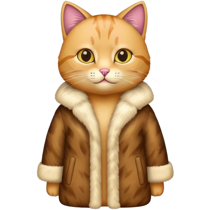 cat in fur coat emoji