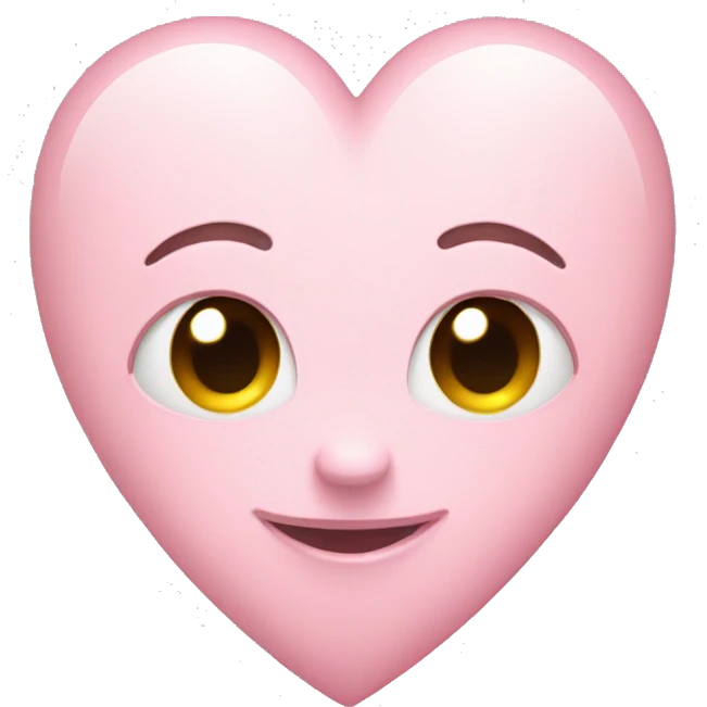 Heart light pink color emoji