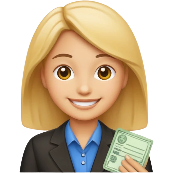 Create an emoji of valeriahr payroll icon, the emoji version of valeria approves that I would put on slack to make a joke emoji