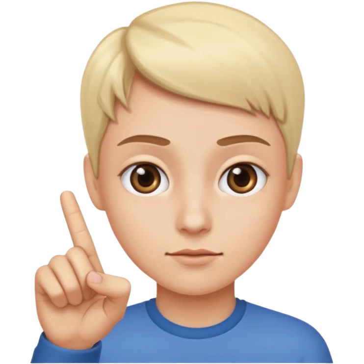 Eye-rolling emoji with one finger emoji