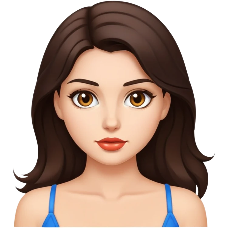 Sexy brunette  emoji