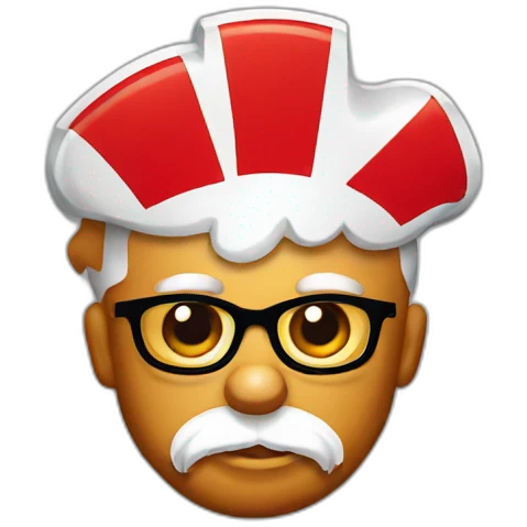 KFC fried chicken logo emoji