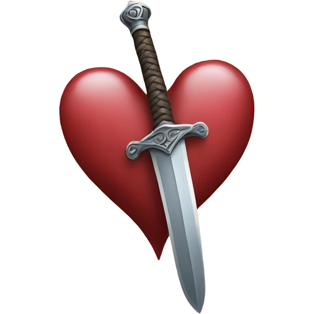 Sword through a heart emoji