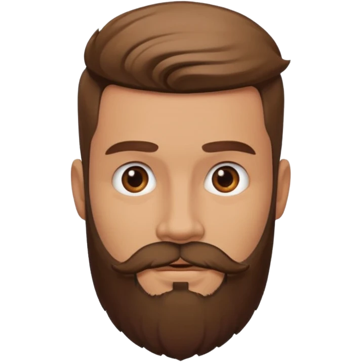 different beard emoji