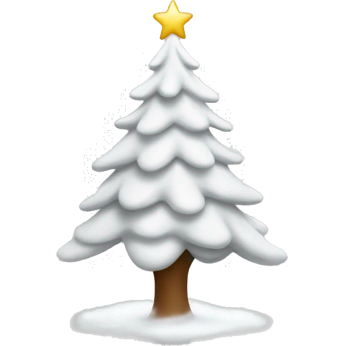 white christmas tree emoji