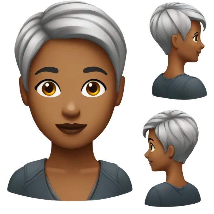 woman pixie cut emoji