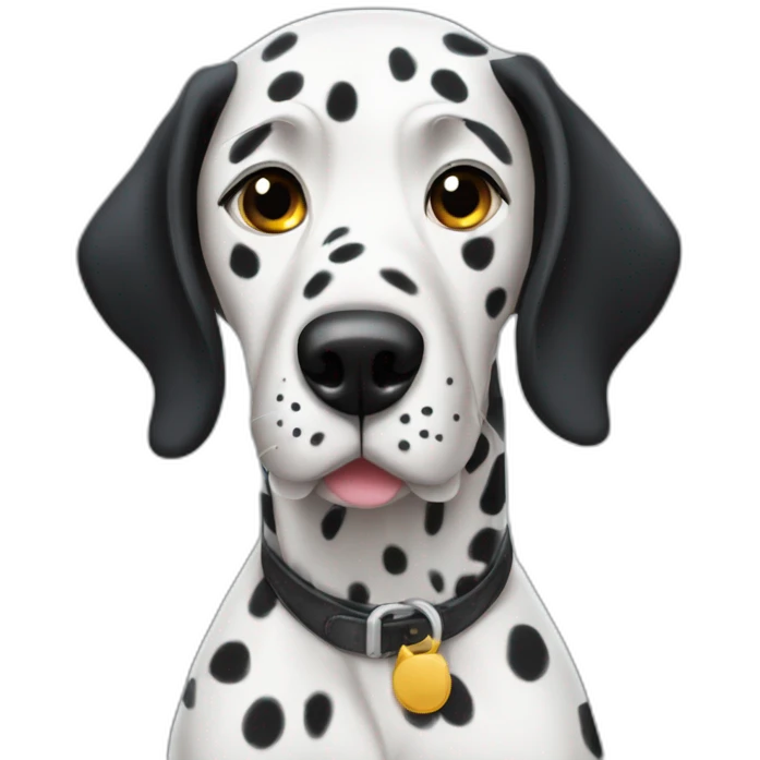 Fart sniffing Dalmatian dog emoji