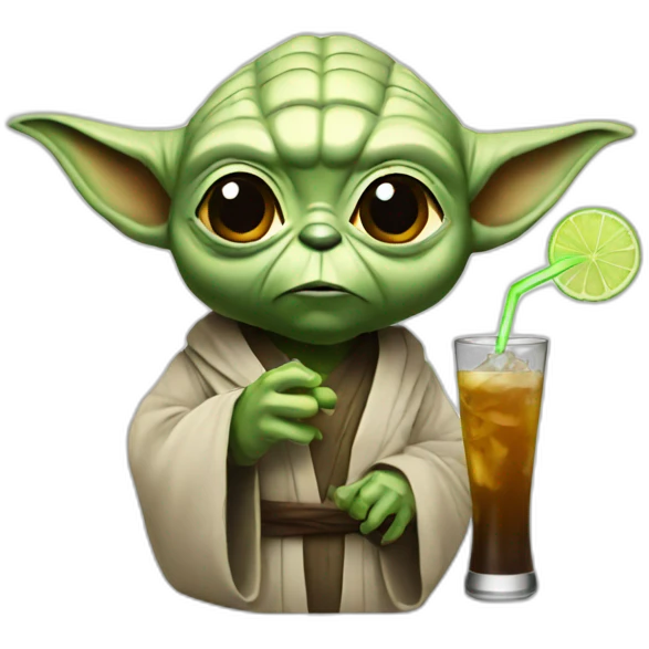 Yoda drink emoji