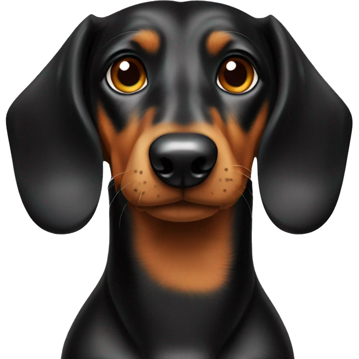 dachshound male dog Black and Tan emoji