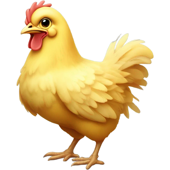 adorable chicken emoji
