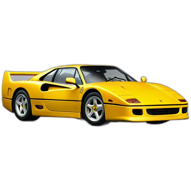 yellowed ferrari F40 emoji
