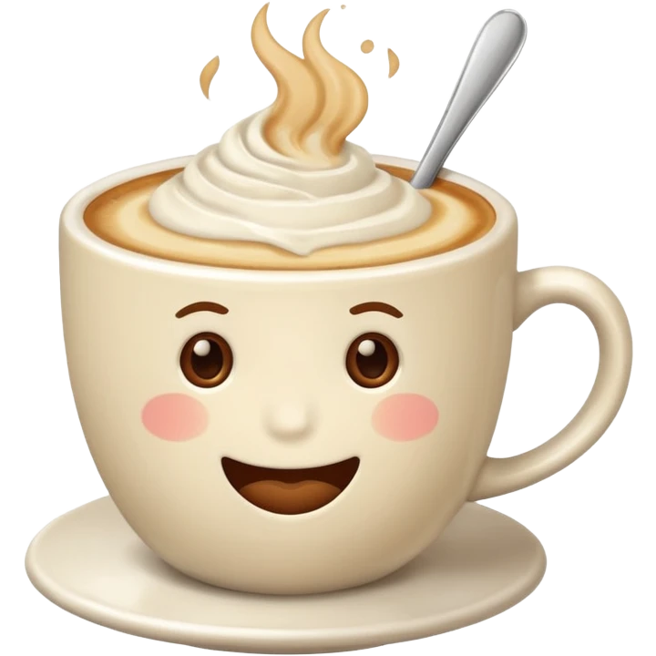 Cafe latte emoji