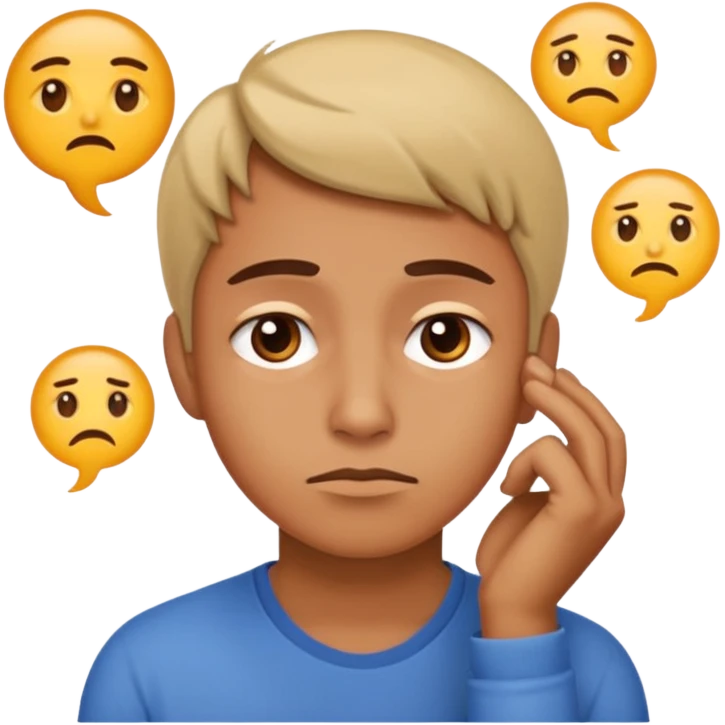 Create a realistic emoji of a person making some decisions  emoji