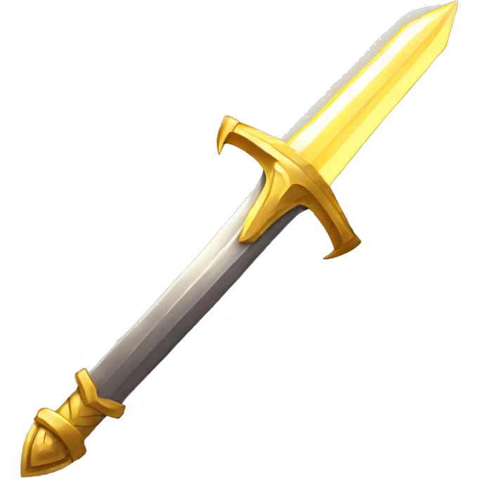 golden enchanted glowing sword emoji