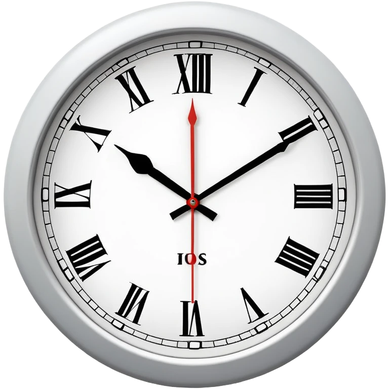 Classic round wall clock emoji