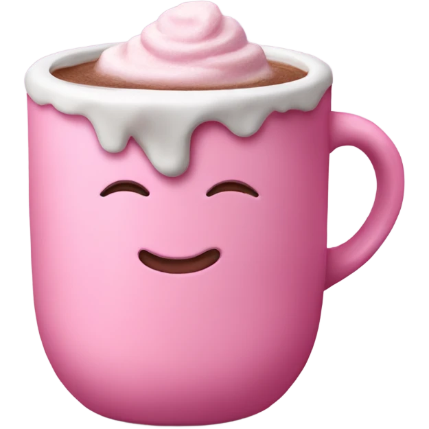 Pink hot chocolate  emoji