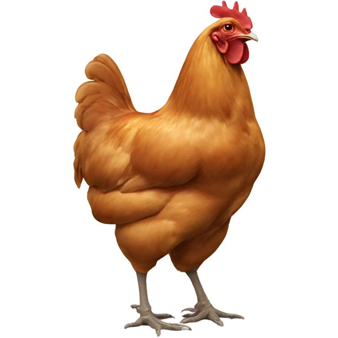 Chicken butt emoji