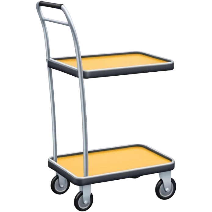 tall luggage cart with only one platform emoji