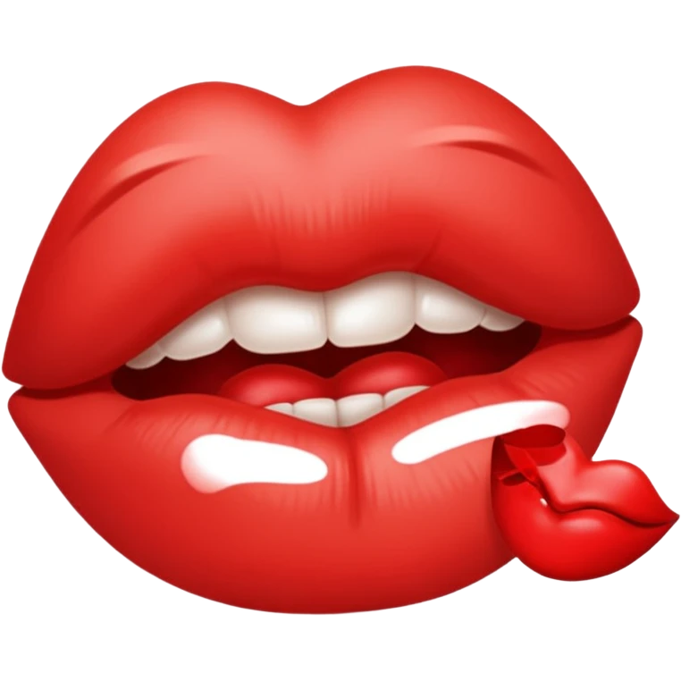 Red kiss emoji