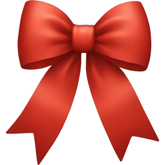 Red bow emoji