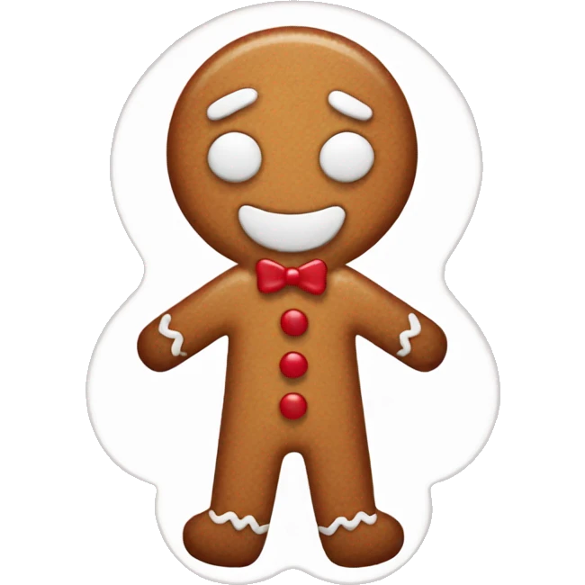 Gingerbread man emoji