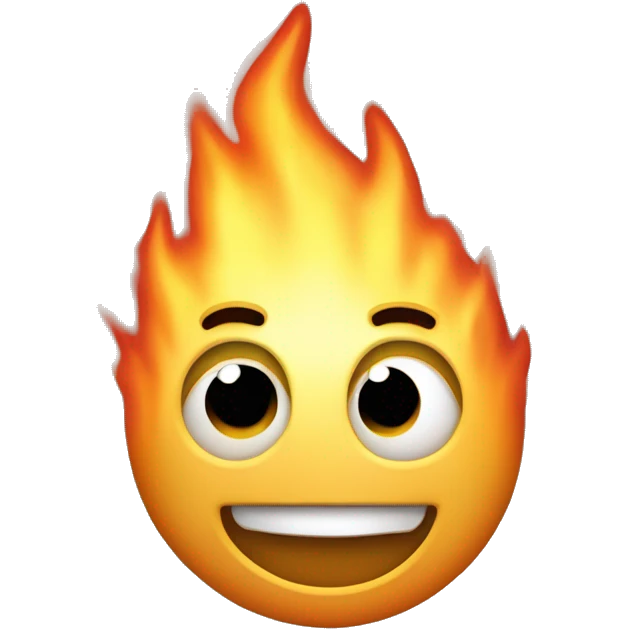 the word "macro" set ablaze, no background emoji