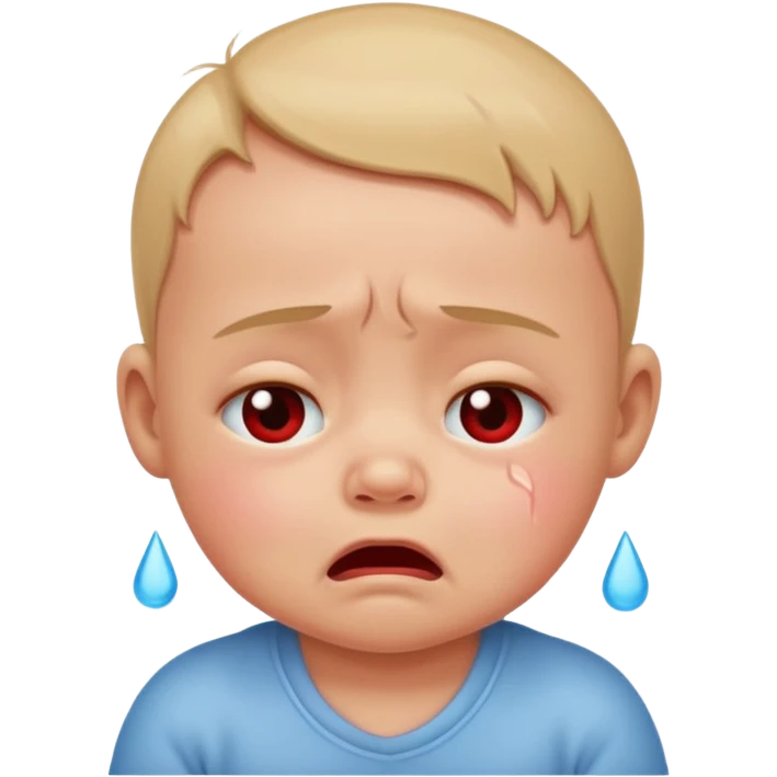 Baby crying emoji