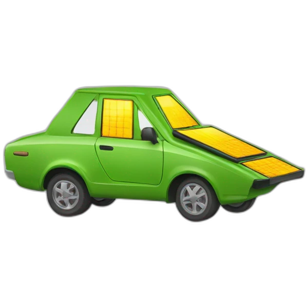 carrinho movido a placa solar emoji