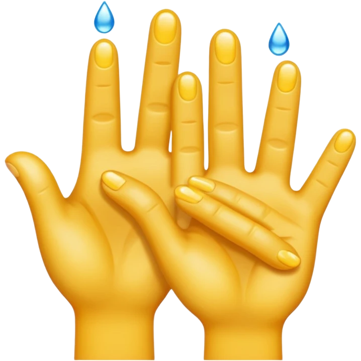 Two fingers together wet emoji
