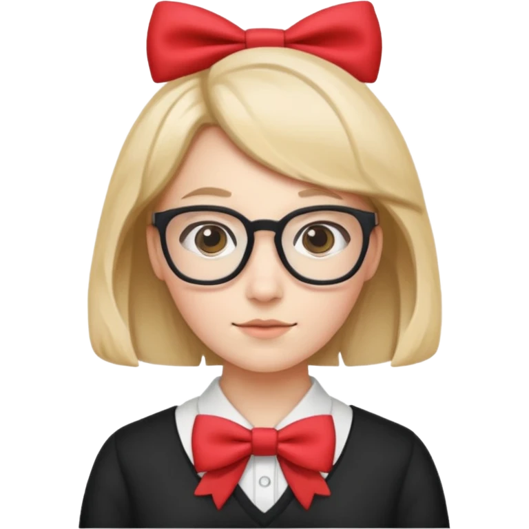 🤓+🎀 emoji