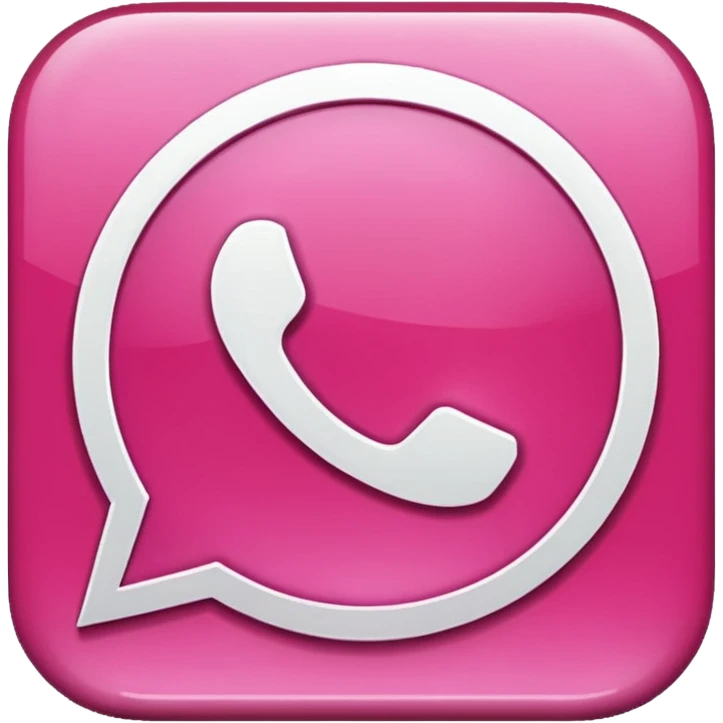 pink WhatsApp logo emoji