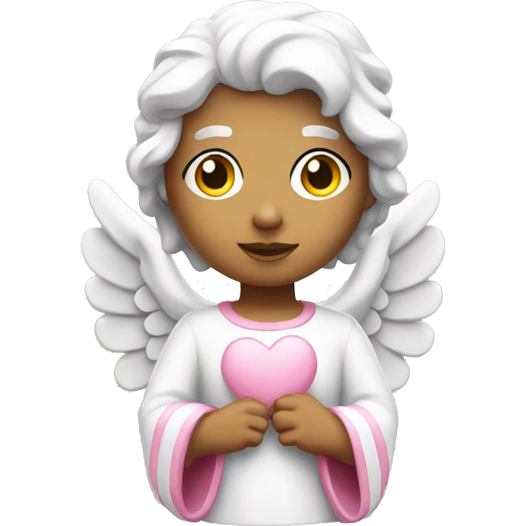  white pink  angel statue emoji