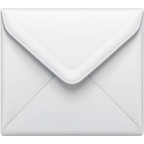a minimalist email envelop, sleak  emoji