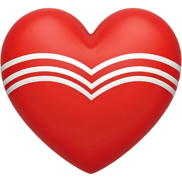 Adidas stripes heart emoji