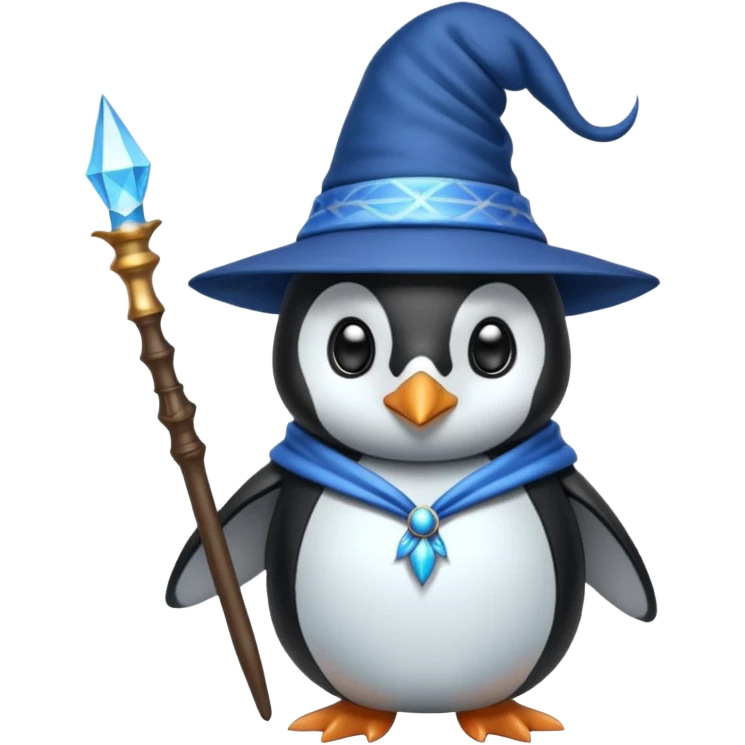Penguin Wizard emoji