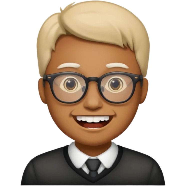  안경쓰고 덧니있는 ㅏ람 emoji