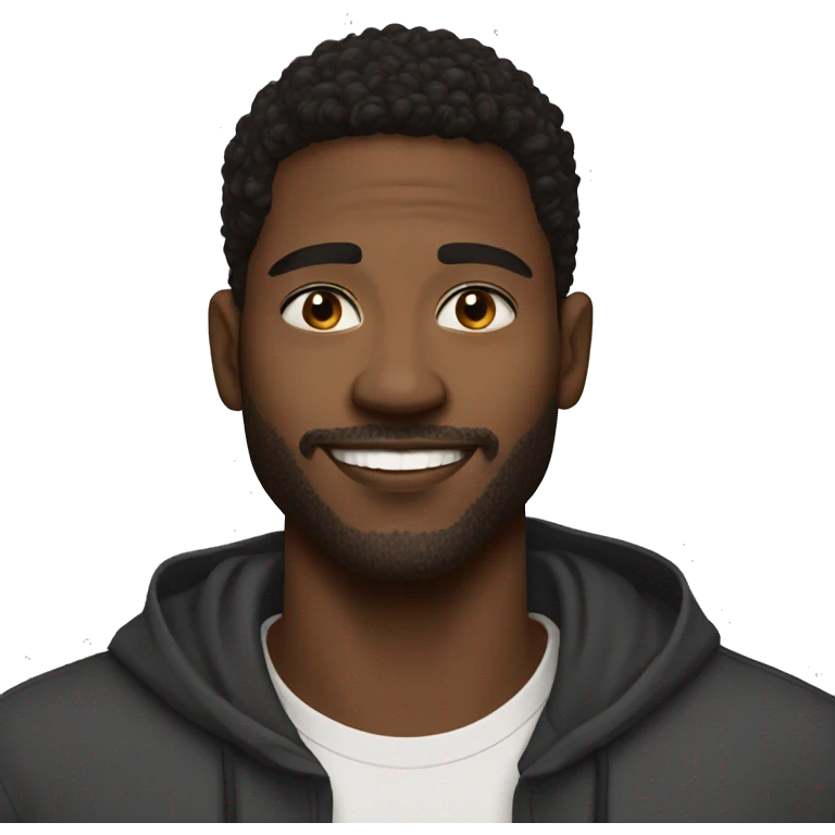 Portrait, American Male, Gay, Deep voice	23	Black	Handsome features, soulful brown eyes, infectious smile	Aspiring musician emoji