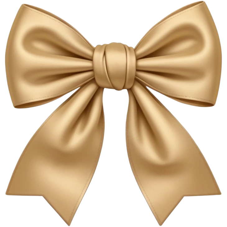 bow beige emoji