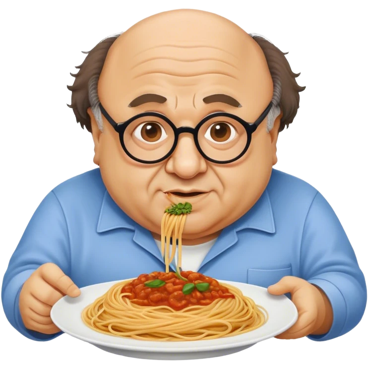 danny devito with spaghetti  emoji