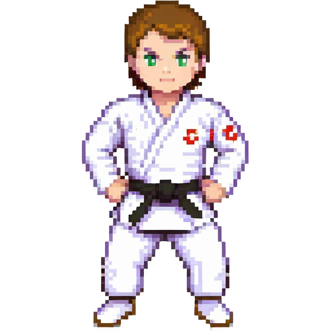 White martial arts uniform emoji