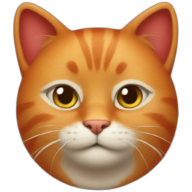 red cat in the hood emoji