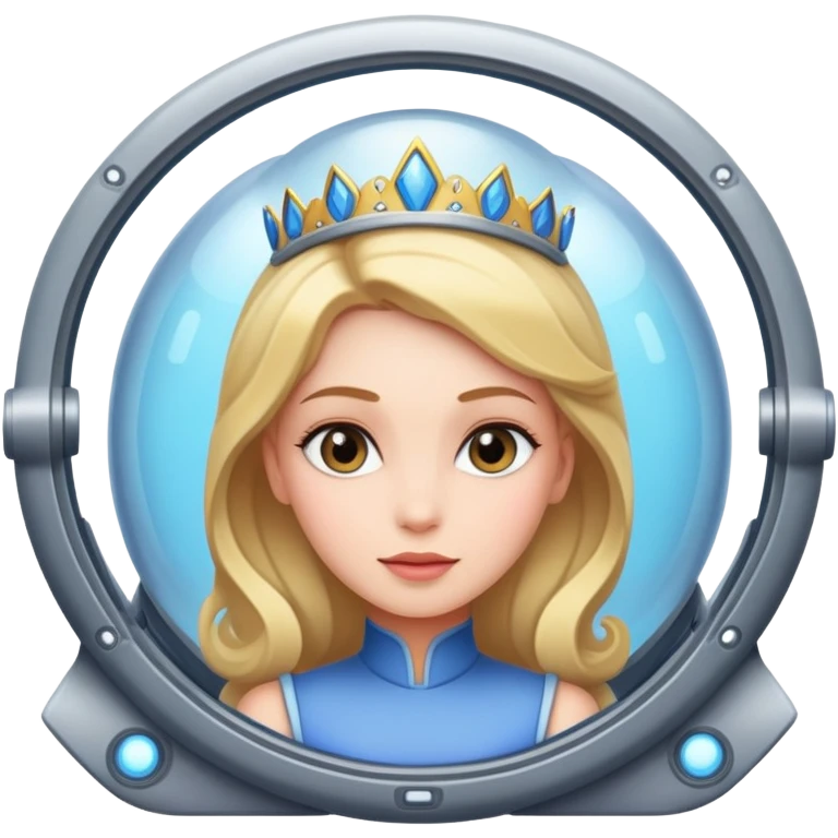 Princess on a space ship emoji