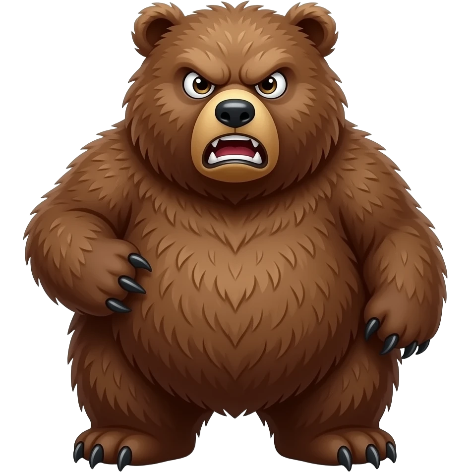Oso lotso enojado emoji